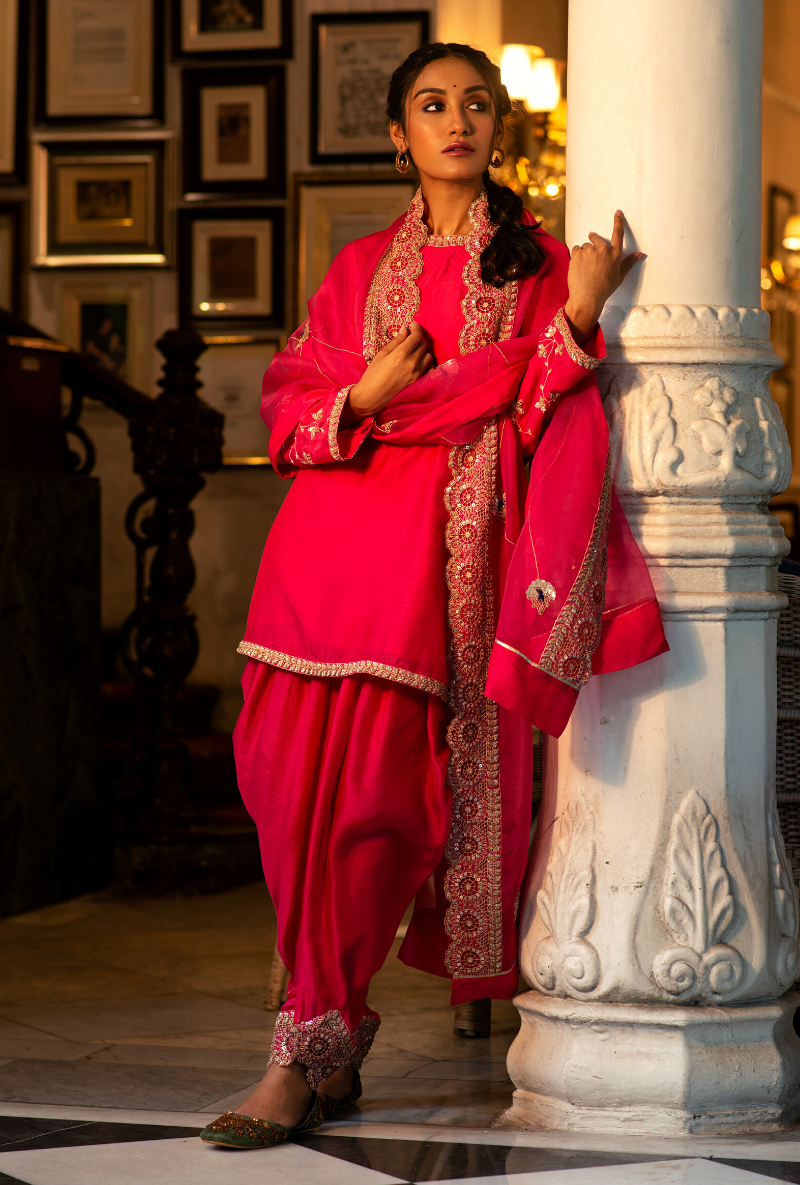 Dhoti Kurta Red Punjabi Kurta Dhoti Kurta Punjabi Kurta Set The