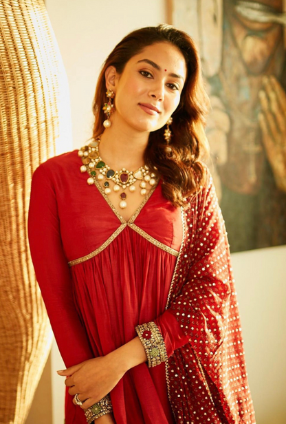 Meera Rajput Kapoor In Hawayein Cross Yoke Embroidered Sharara Set