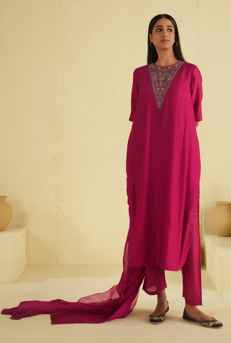 Rangreza Hotpink Kurta Set