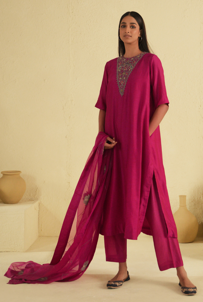 Rangreza Hotpink Kurta Set