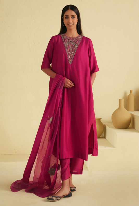 Rangreza Hotpink Kurta Set