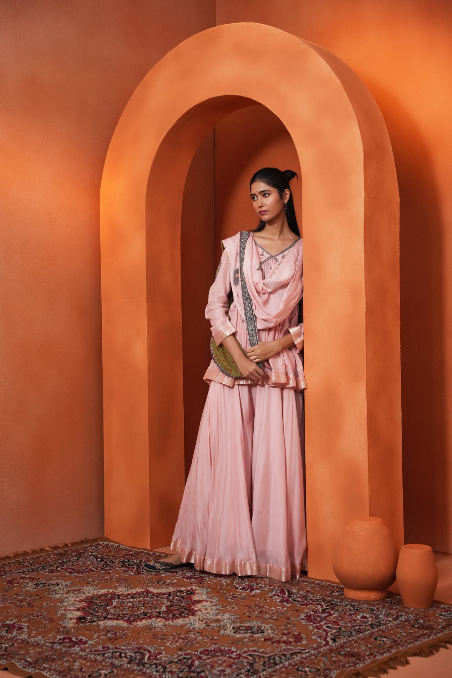 Kachcha Pearl Sharara Set