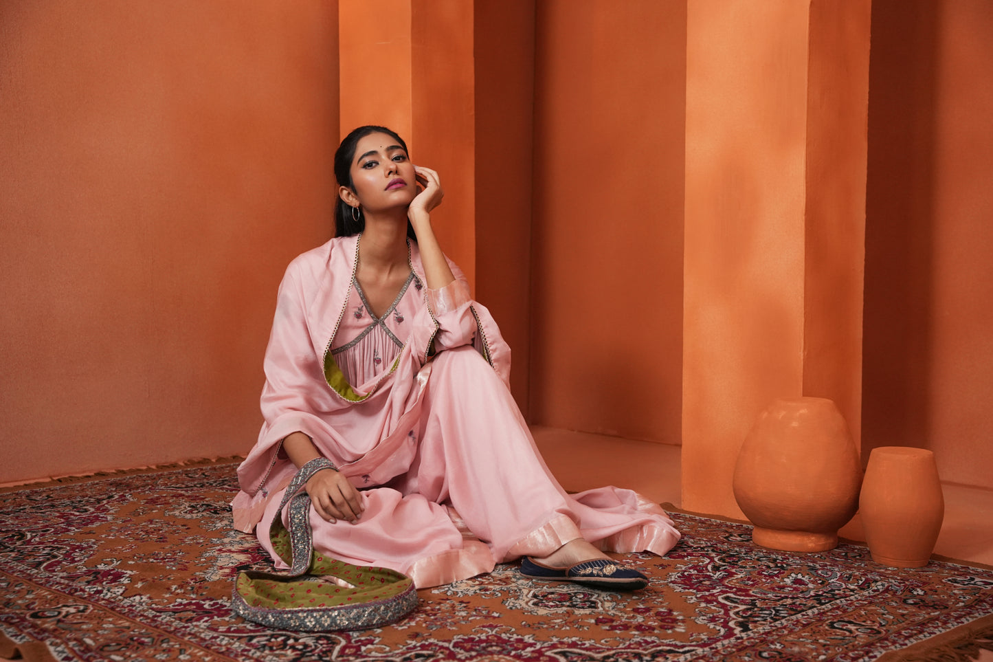 Kachcha Pearl Sharara Set