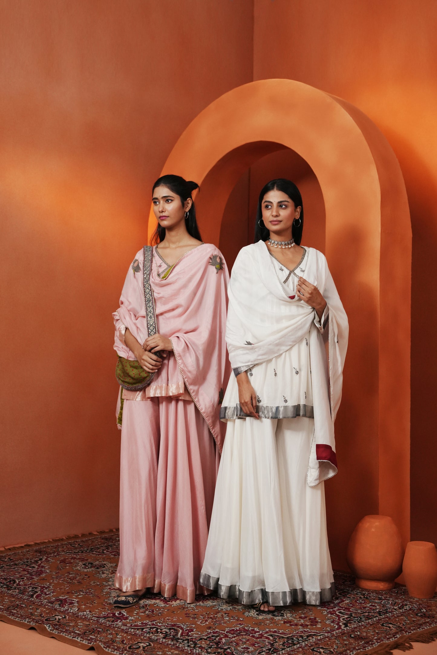 Kachcha Off-White Sharara Set