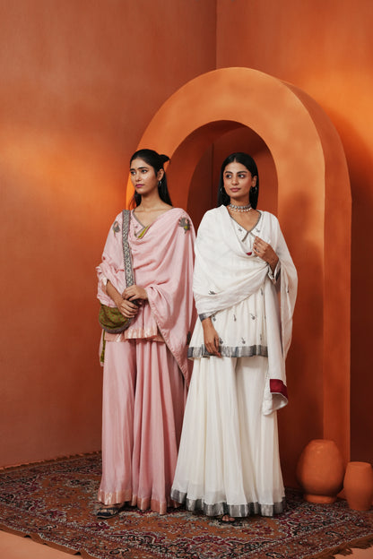 Kachcha Off-White Sharara Set