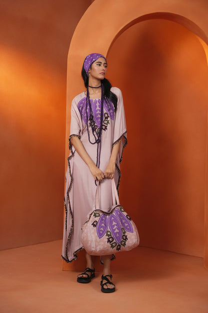 Kachcha Lilac Kaftan