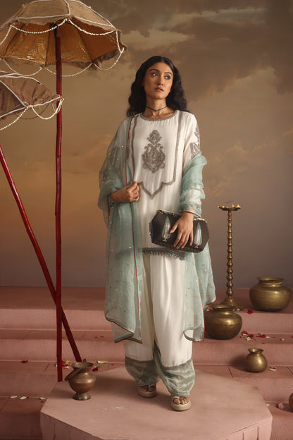 Kripa Ivory Farshi Salwar Set