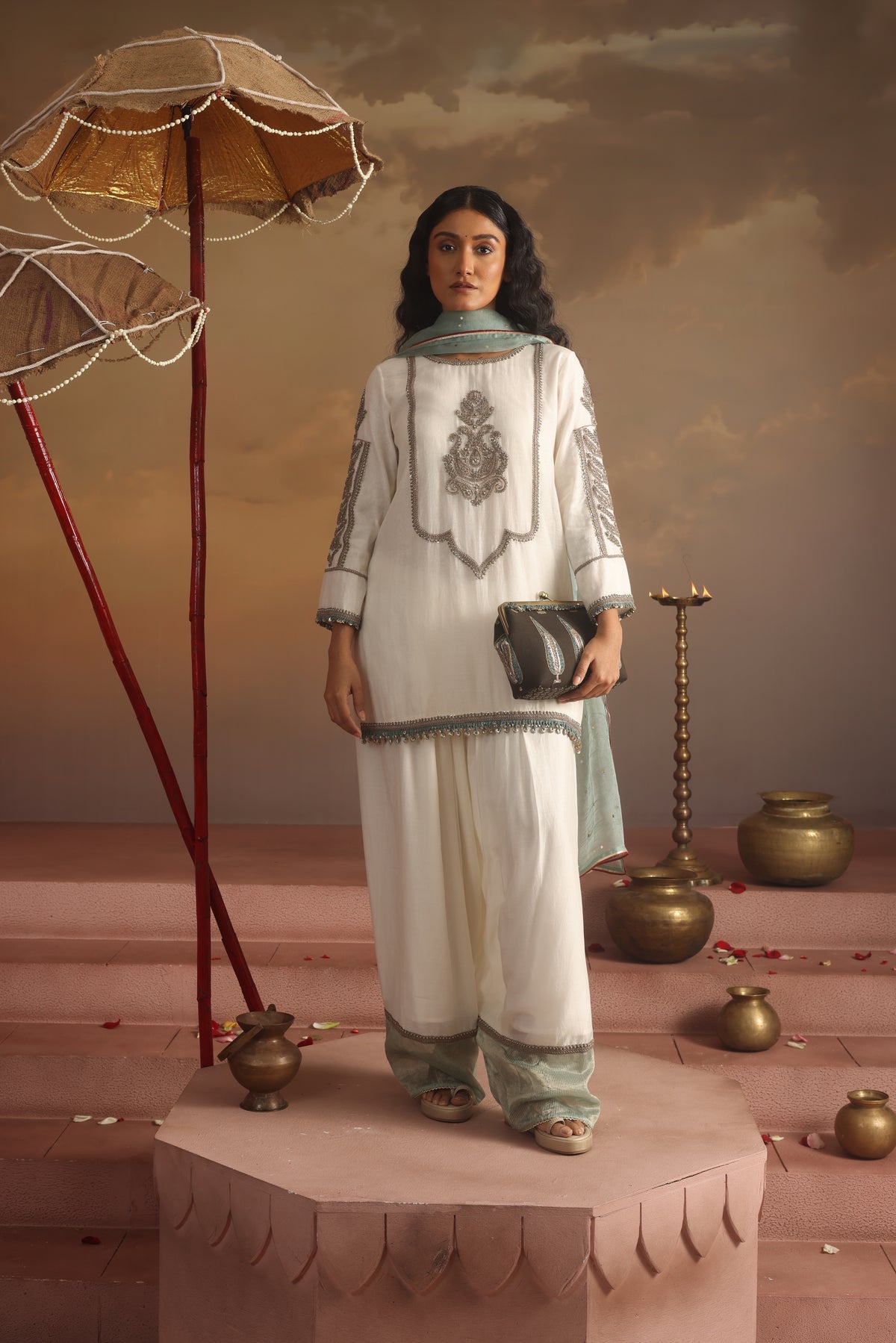 Kripa Ivory Farshi Salwar Set