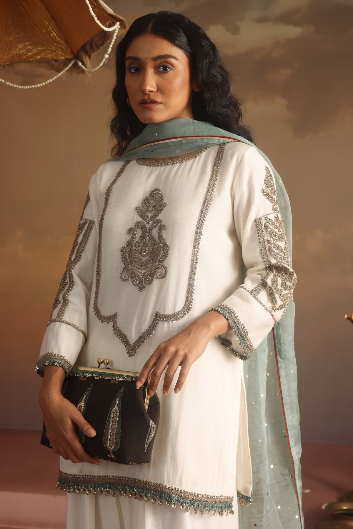 Kripa Ivory Farshi Salwar Set