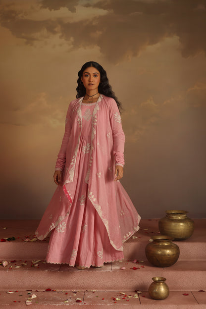 Kripa Fresh Pearl Jacket Kurta Set