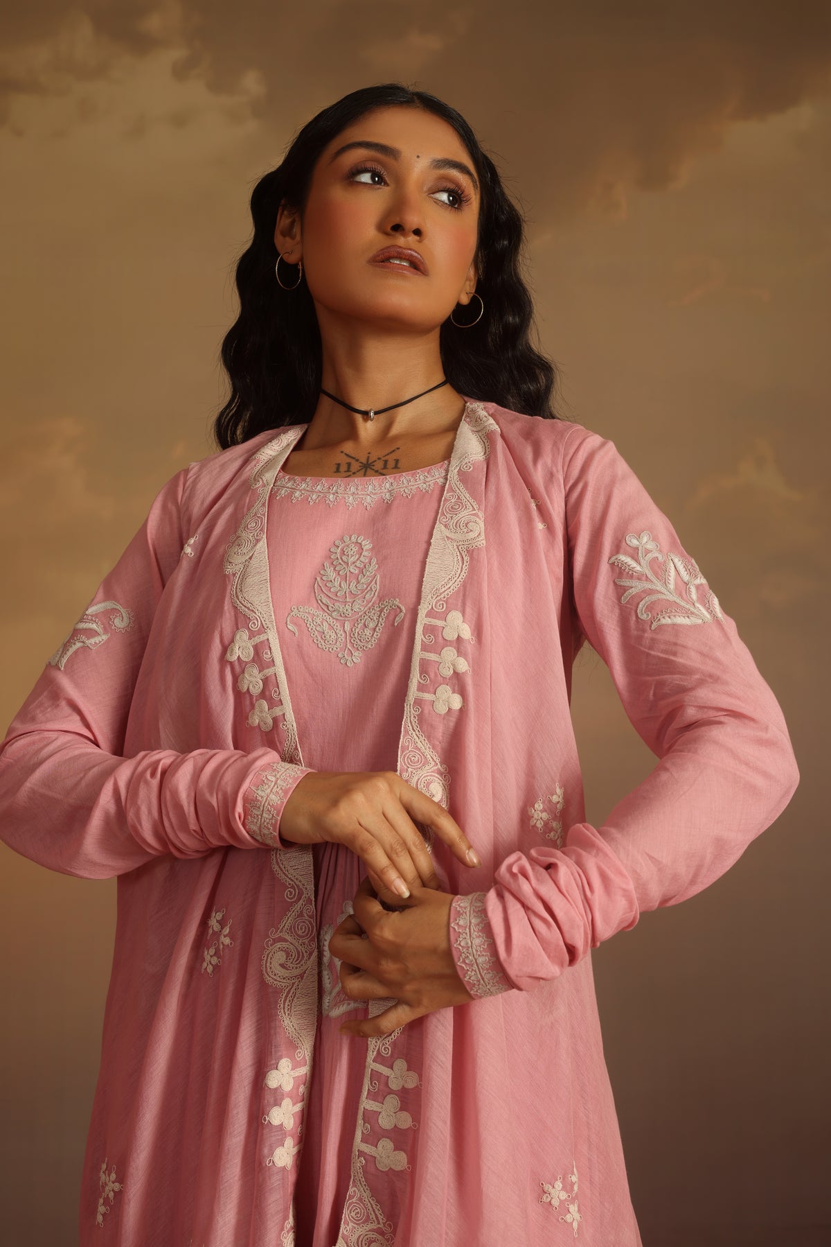 Kripa Fresh Pearl Jacket Kurta Set