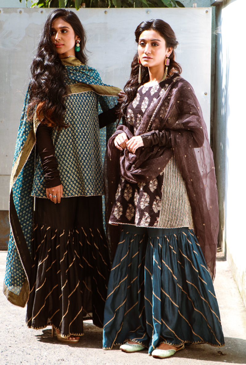 Gudiya Black Dori  Sharara Set