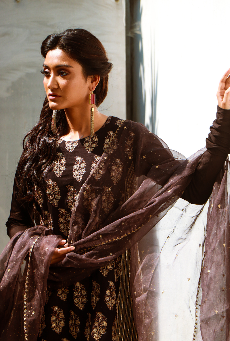 Gudiya Black Dori  Sharara Set