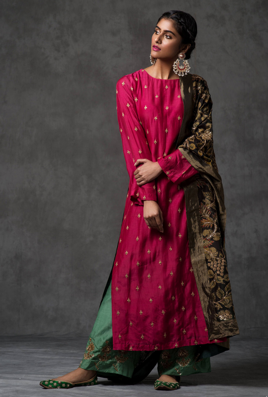 Chandni Rani Kalamkari Dupatta Set