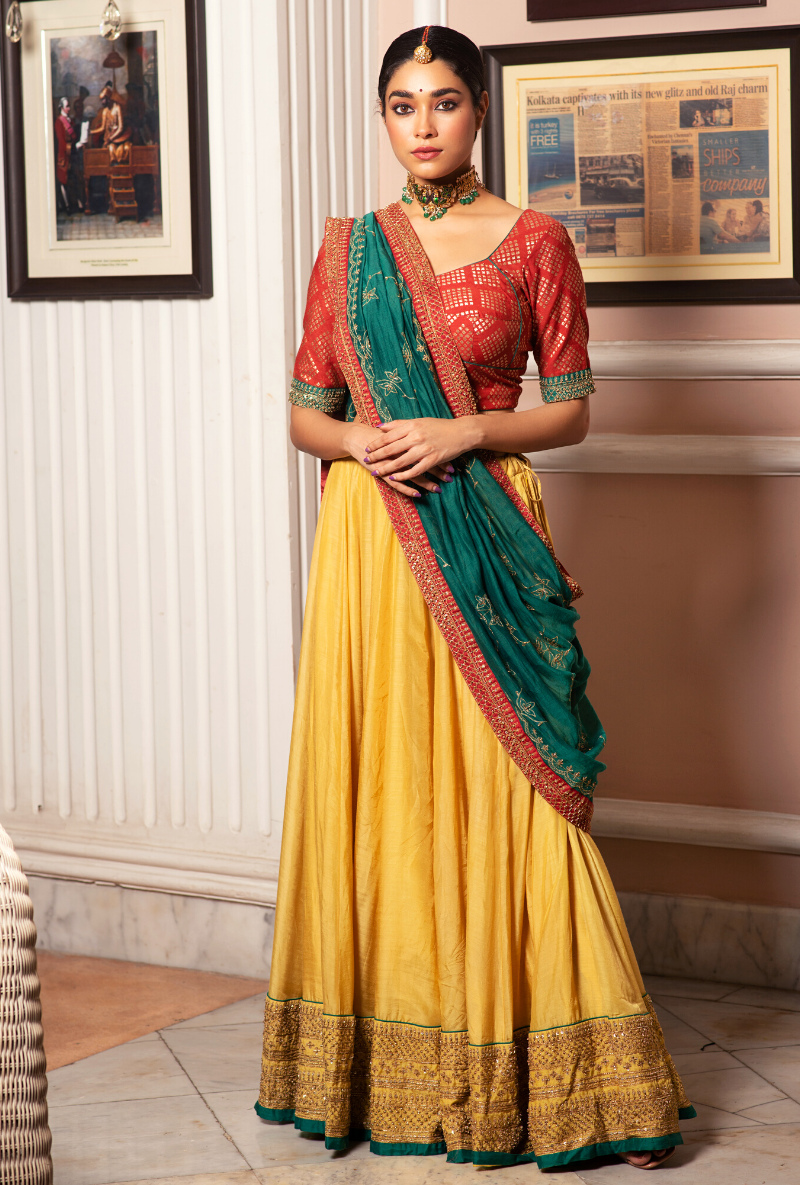 Hasti Tricolor Lehenga Set
