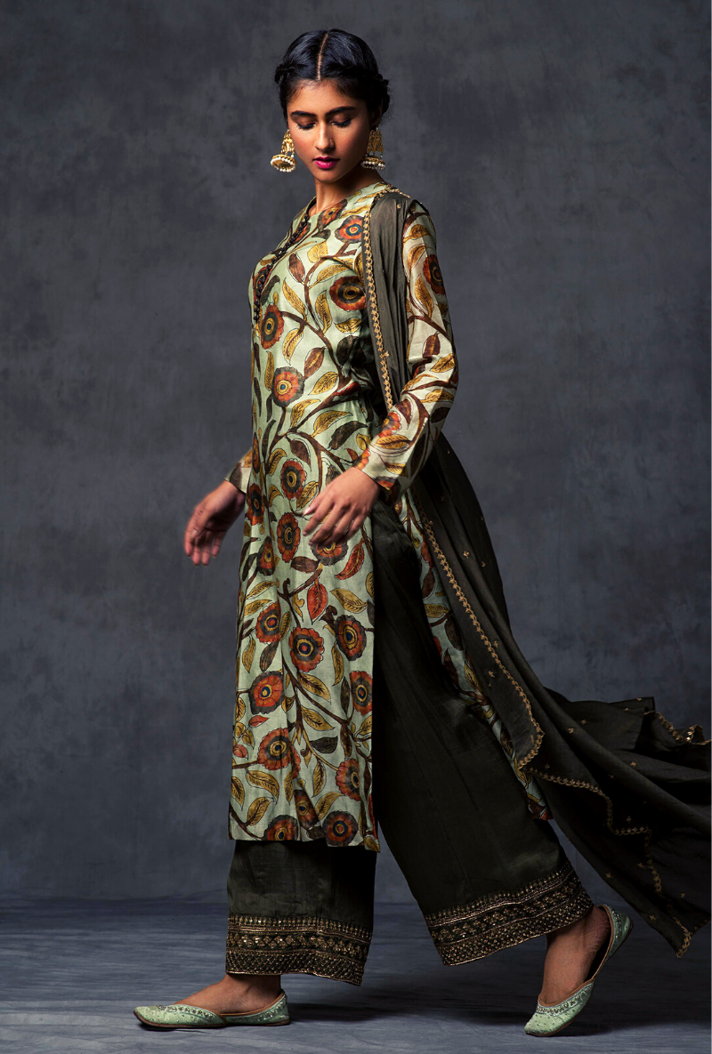 Chandni Kalamkari Jacket Set