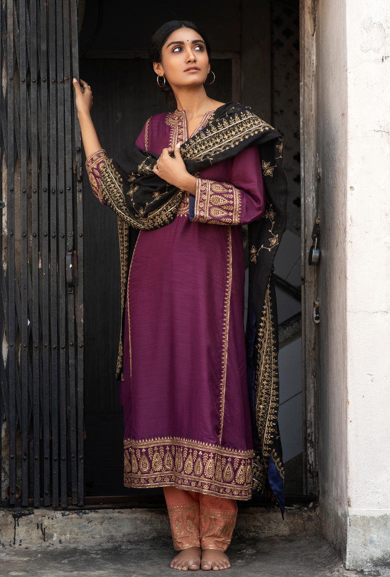 Royal Purple Chogha Set
