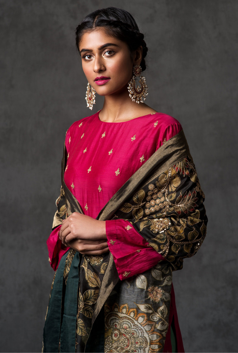 Chandni Rani Kalamkari Dupatta Set