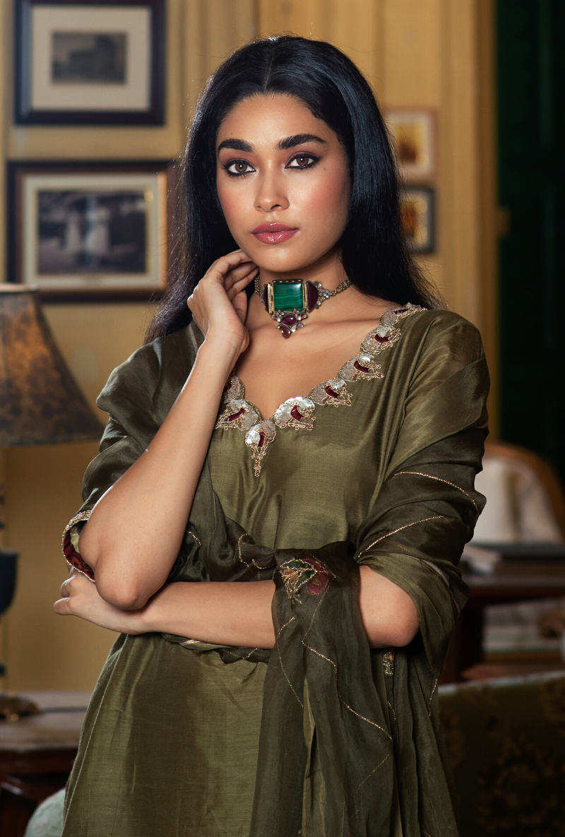 Hasti Peacock Sharara Set
