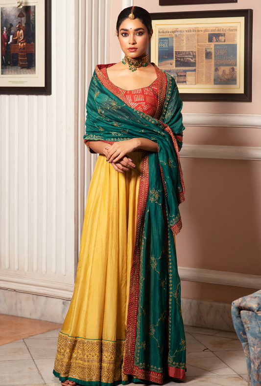 Hasti Tricolor Lehenga Set