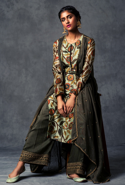 Chandni Kalamkari Jacket Set
