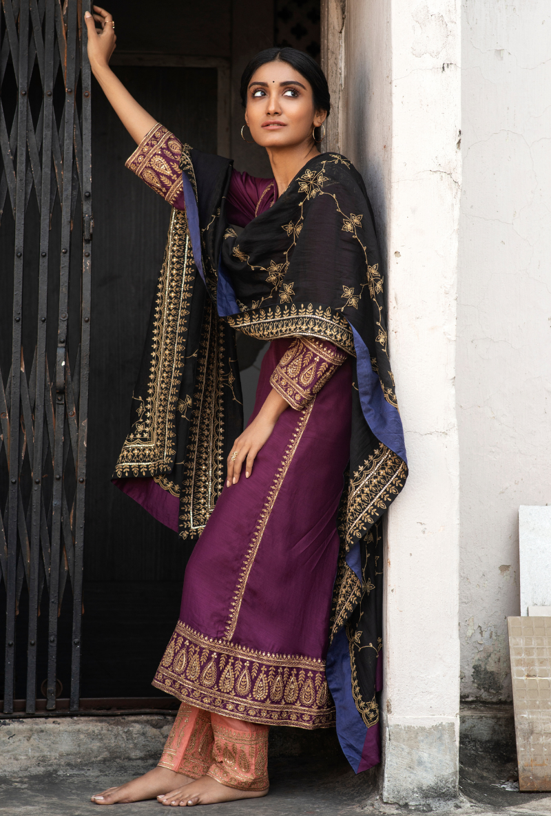 Royal Purple Chogha Set