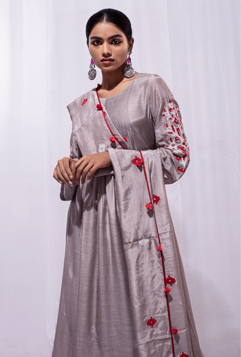 Mast Qalandar Porpoise Jamdani Pintuck Set