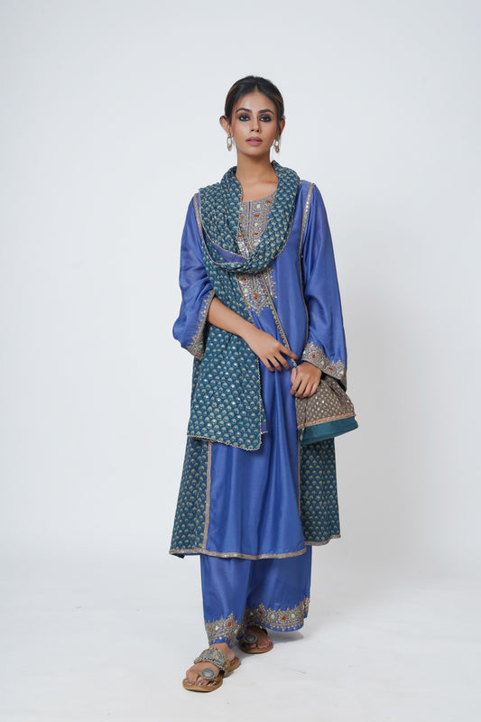 Hawayein Sapphire A-line Kurta Set